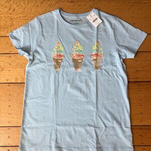 Crewcuts Girls XL 12-14 Short Sleeve Ice Cream Graphic Tee